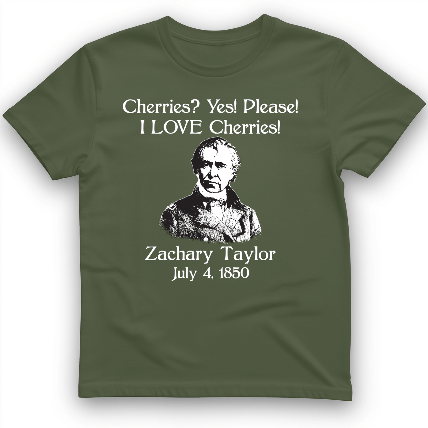 Cherries T-Shirt Military Green / S