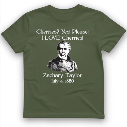 Cherries T-Shirt Military Green / S