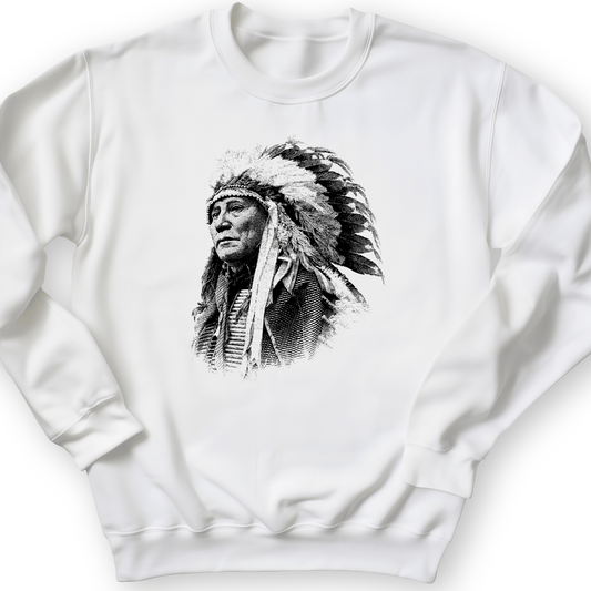 Chief Hollow Horn Bear Crewneck White / S