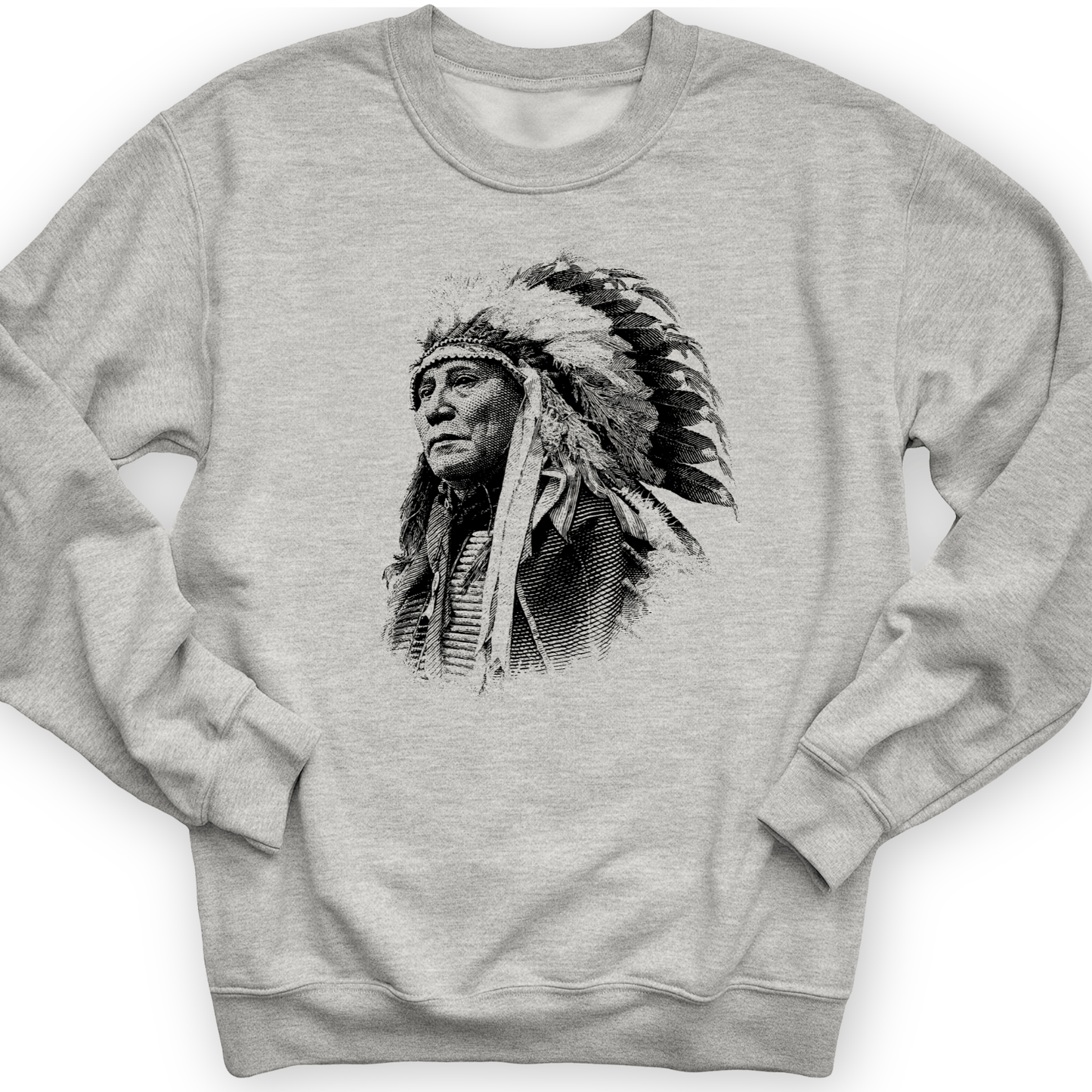 Chief Hollow Horn Bear Crewneck Sport Grey / S