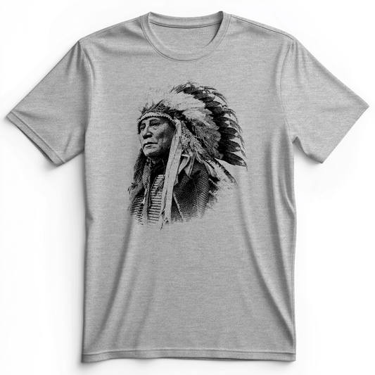 Chief Hollow Horn Bear Premium Tee Athletic Heather / S
