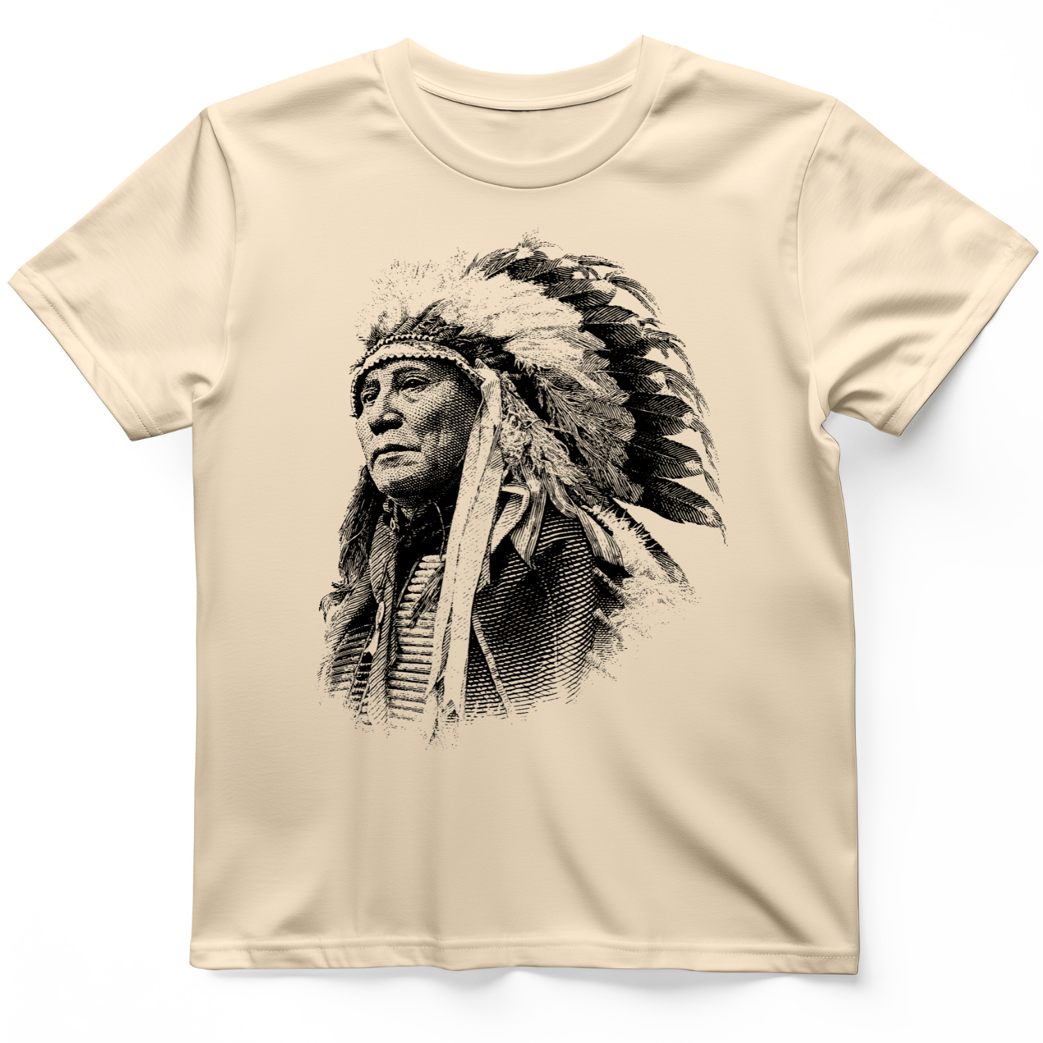 Chief Hollow Horn Bear T-Shirt Natural / S