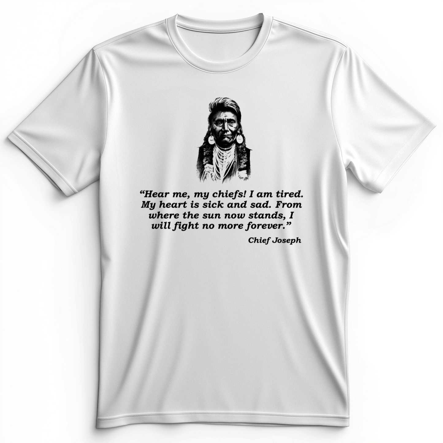 Chief Joseph Fight No More Premium Tee White / S