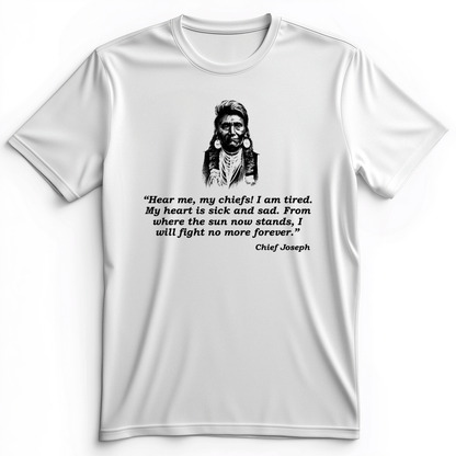 Chief Joseph Fight No More Premium Tee White / S