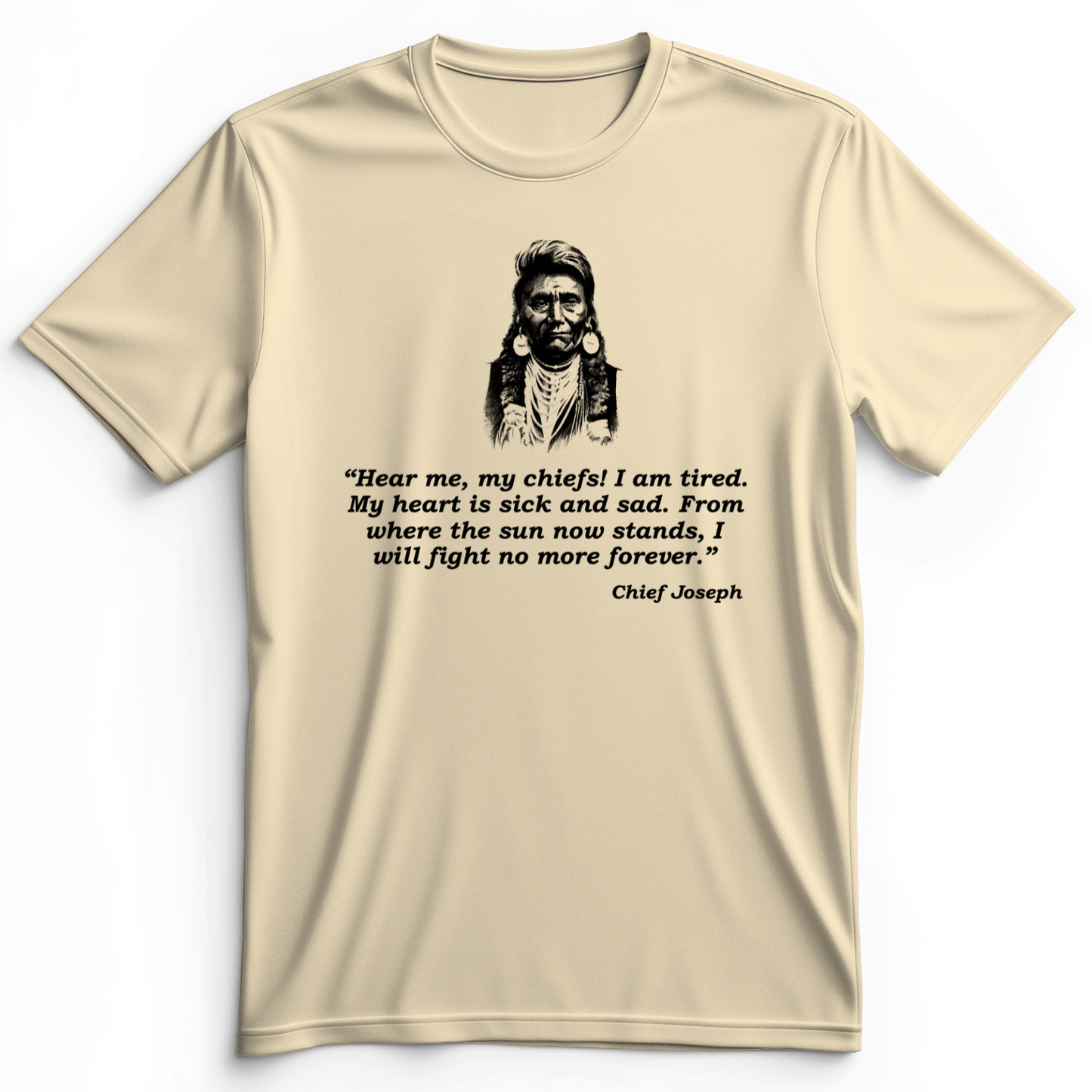 Chief Joseph Fight No More Premium Tee Natural / S
