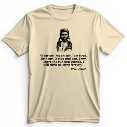 Chief Joseph Fight No More Premium Tee Natural / S