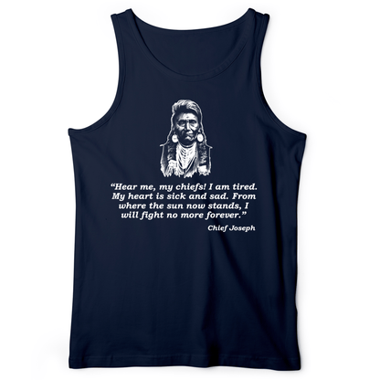 Chief Joseph Fight No More Tank Navy / XS