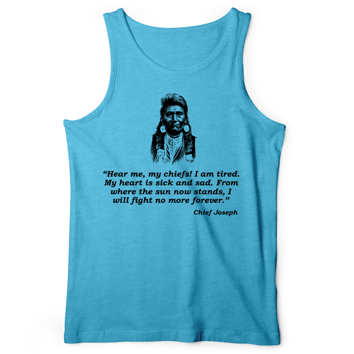 Chief Joseph Fight No More Tank Aqua TriBlend / XS
