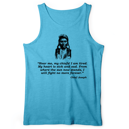 Chief Joseph Fight No More Tank Aqua TriBlend / XS