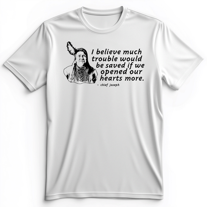 Chief Joseph Open Hearts Premium Tee White / S