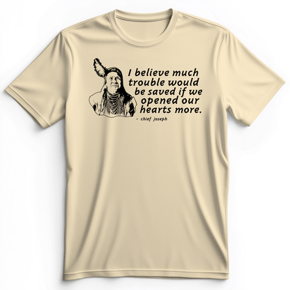 Chief Joseph Open Hearts Premium Tee Natural / S