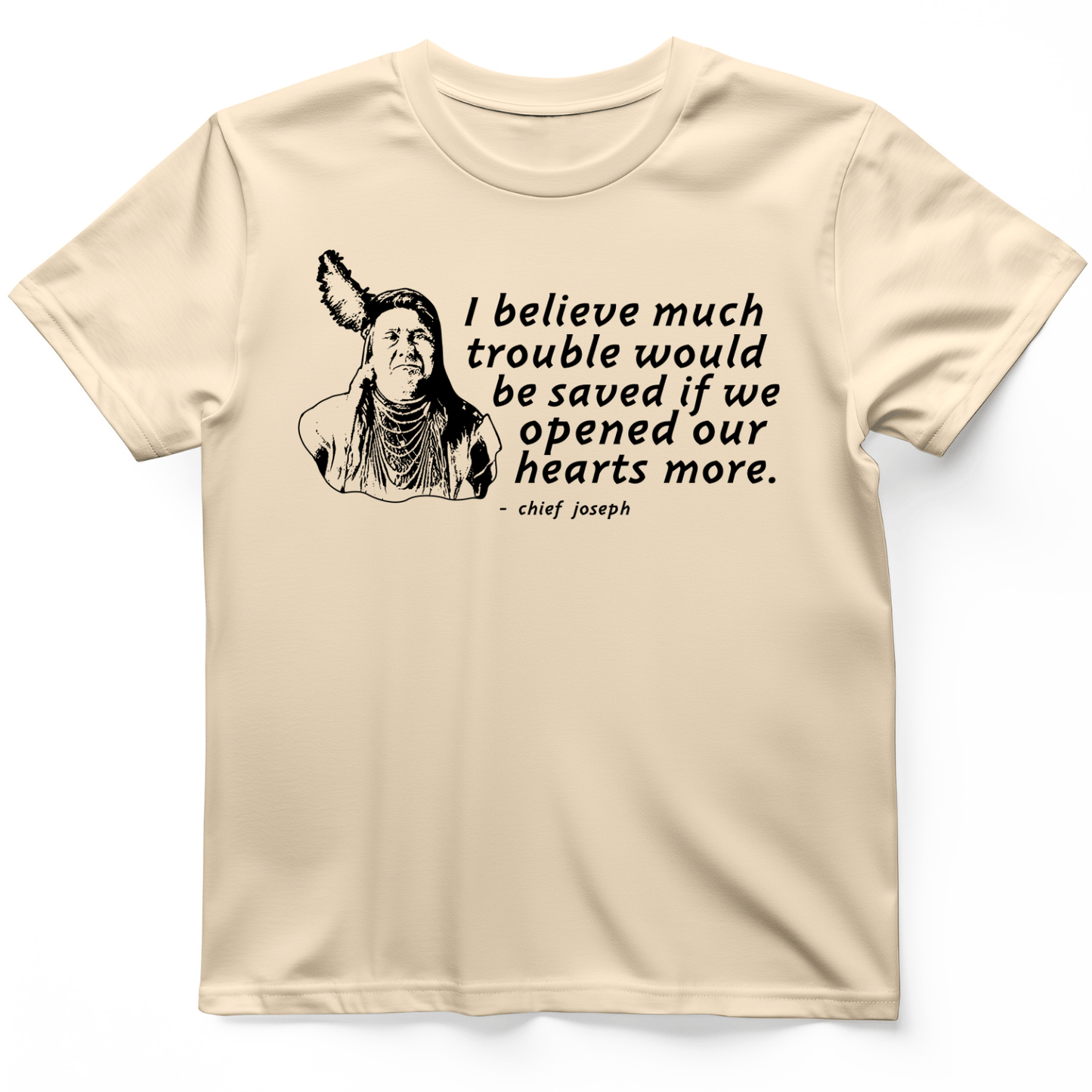 Chief Joseph Open Hearts T-Shirt Natural / S