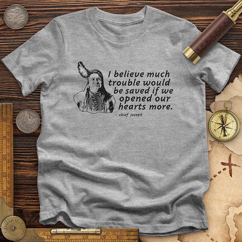 Chief Joseph Open Hearts T-Shirt