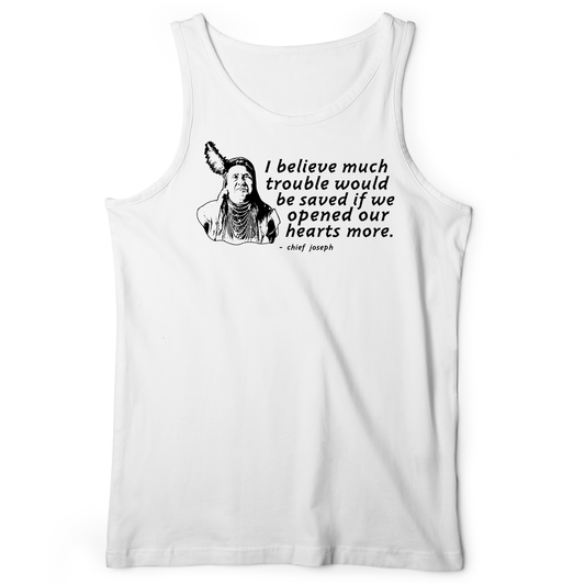Chief Joseph Open Hearts Tank White / XS