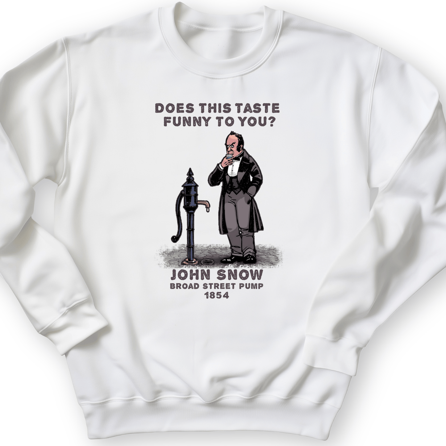 Cholera Fountain Crewneck White / S