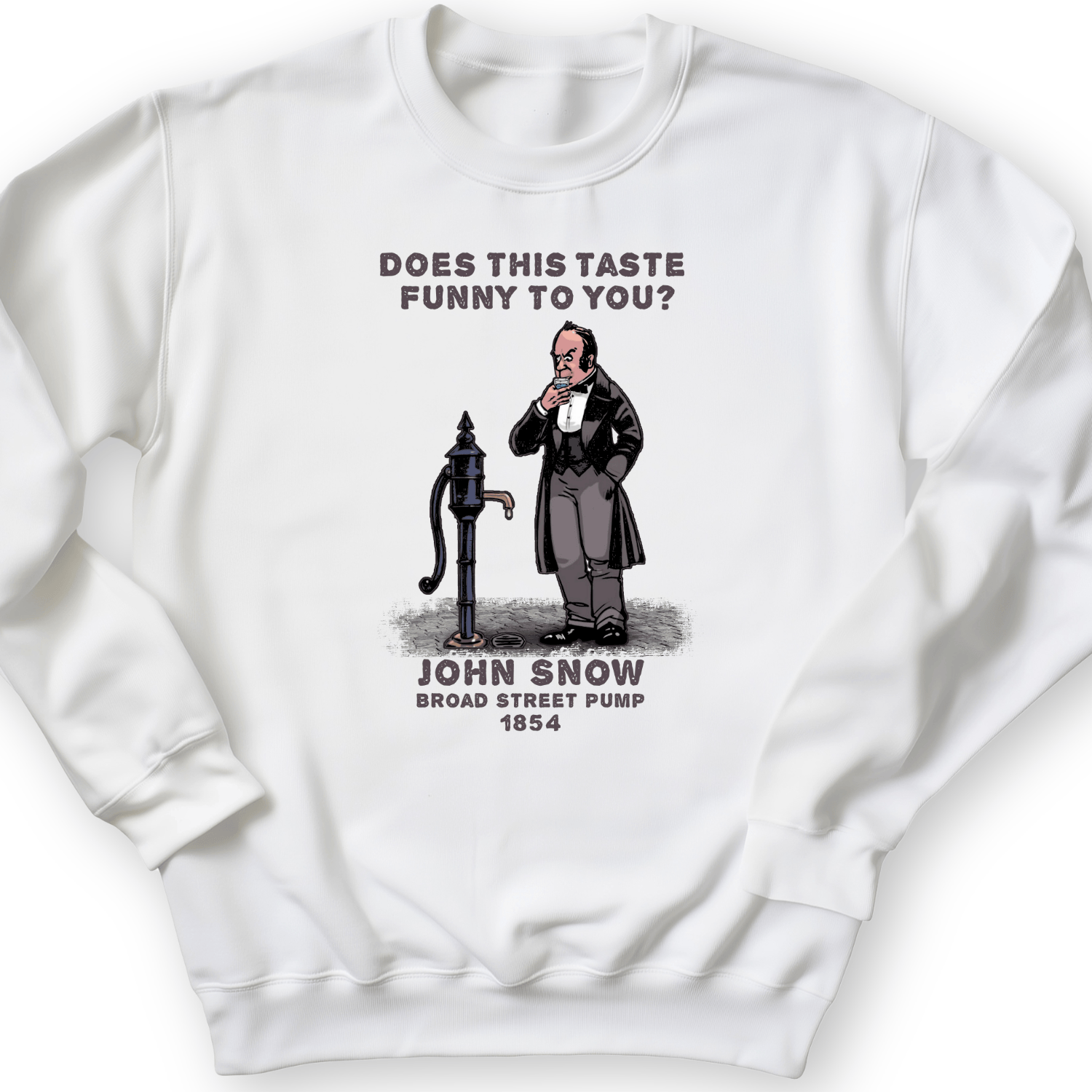 Cholera Fountain Crewneck White / S