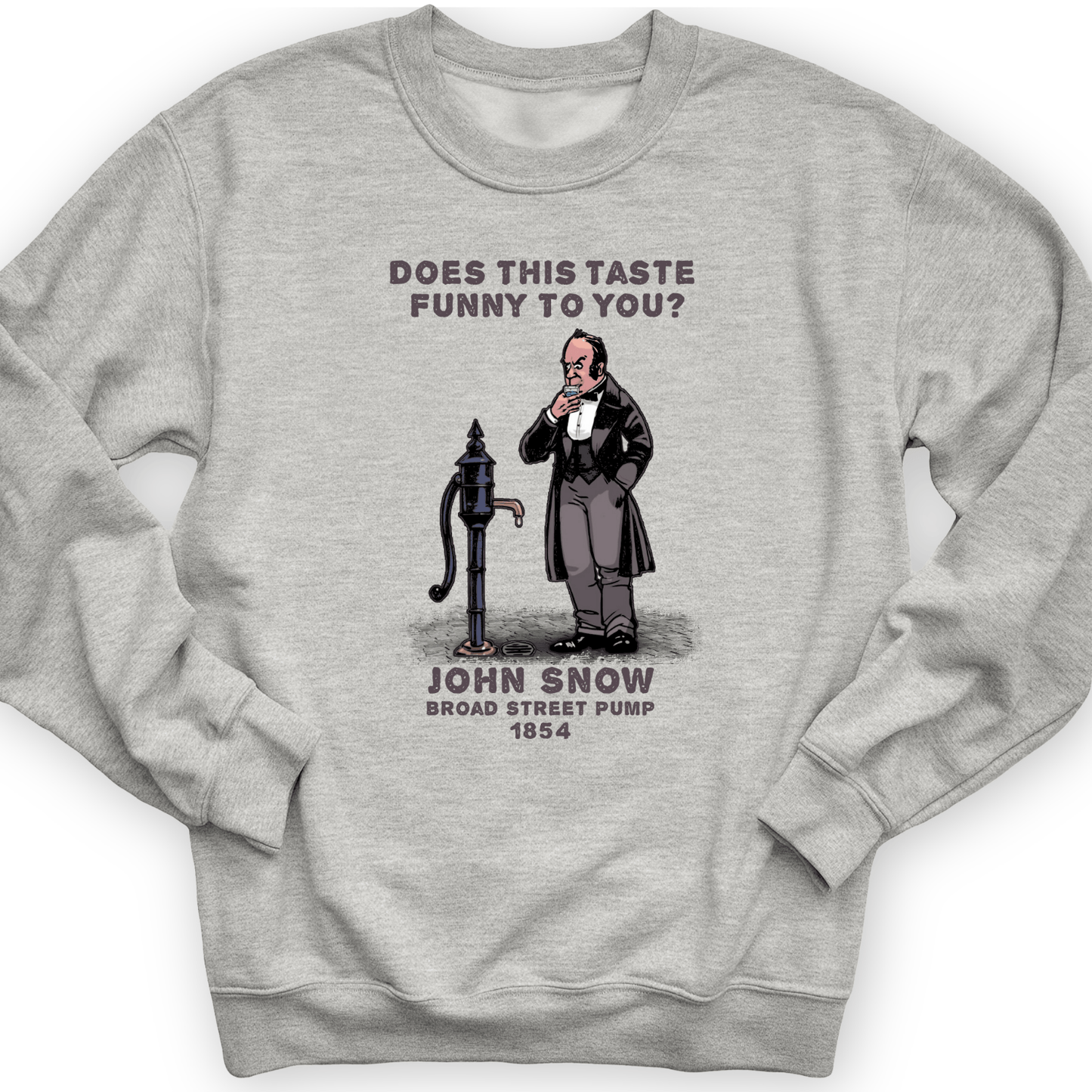 Cholera Fountain Crewneck Sport Grey / S
