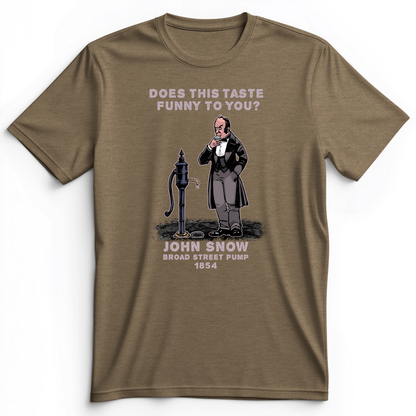 Cholera Fountain Premium Tee Heather Olive / S