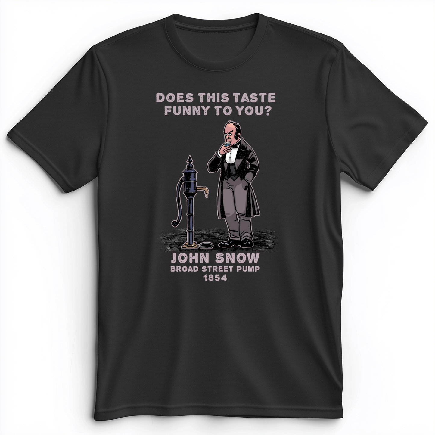 Cholera Fountain Premium Tee Dark Grey Heather / S