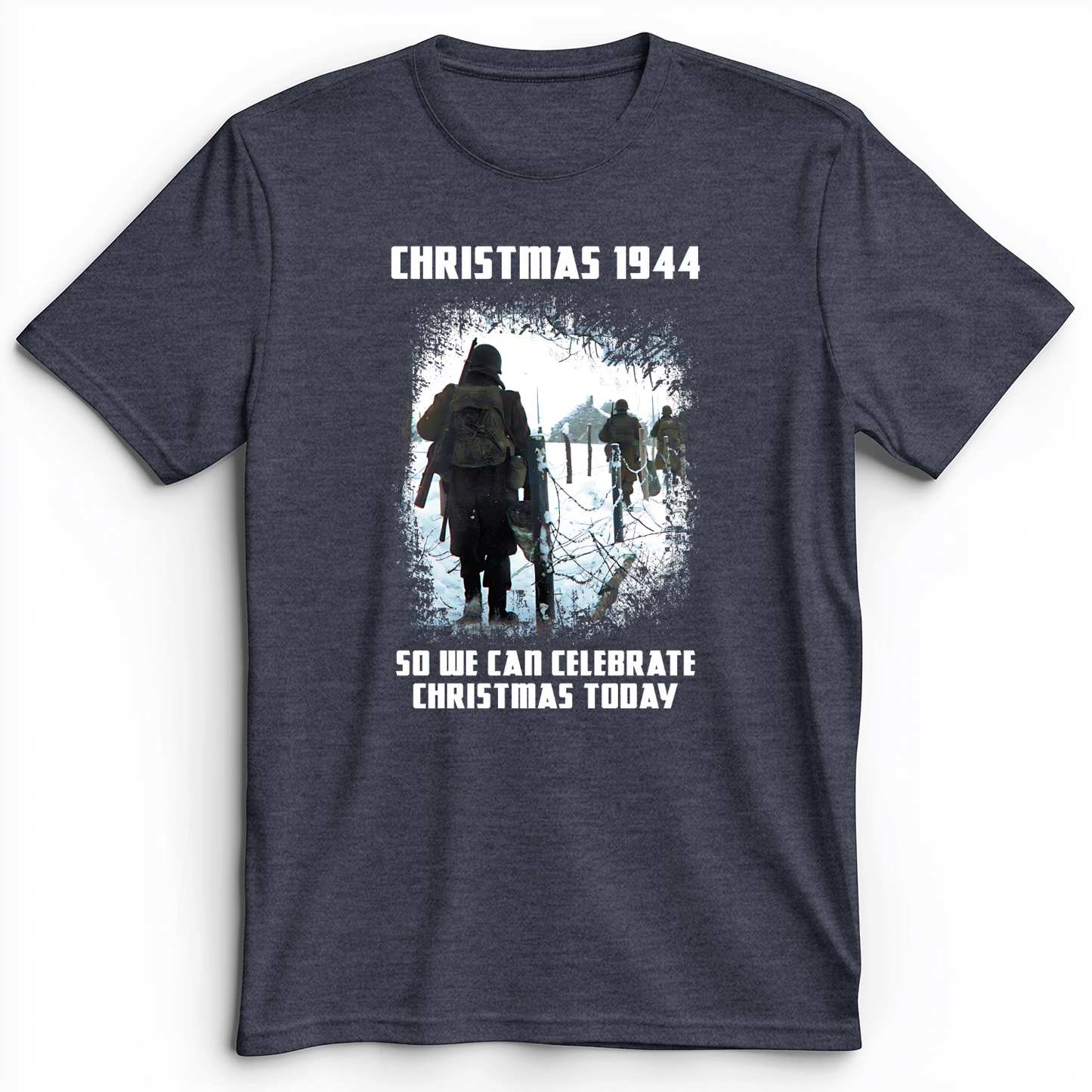 Christmas 1944 Premium Tee Heather Navy / S