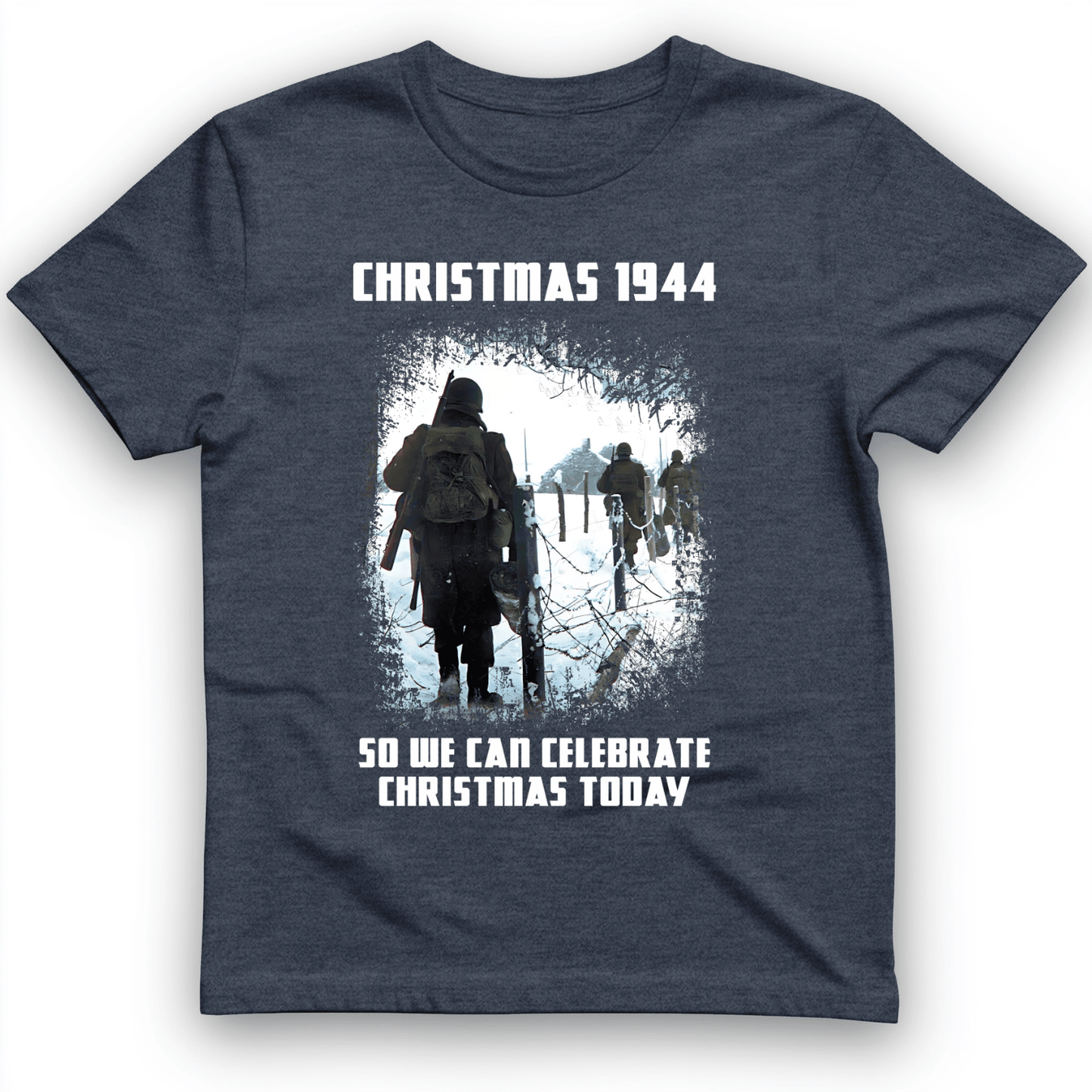 Christmas 1944 T-Shirt Heather Navy / S