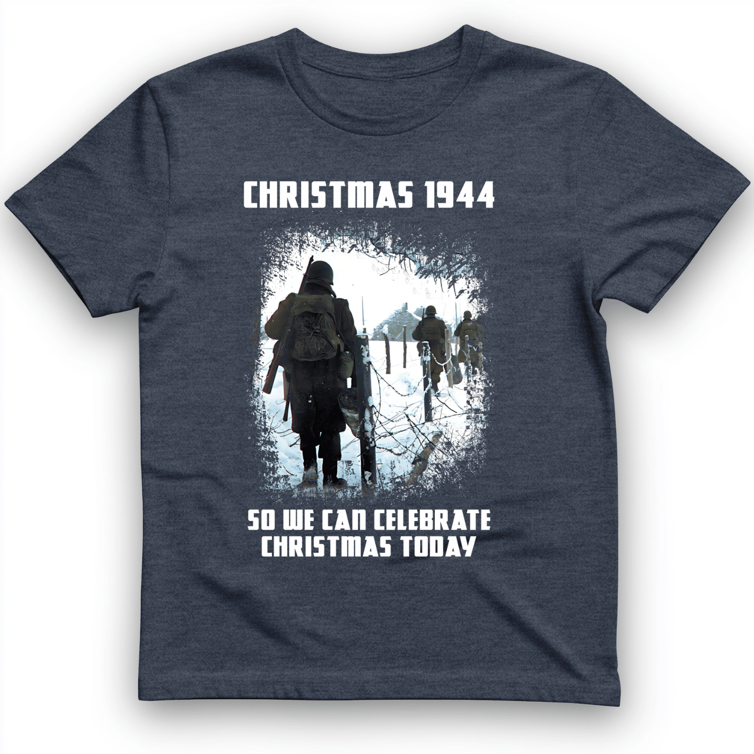Christmas 1944 T-Shirt Heather Navy / S
