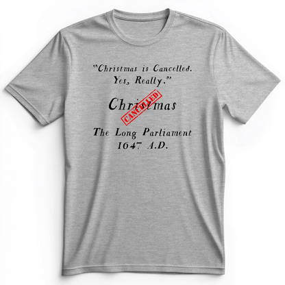Christmas is Cancelled Premium Tee Athletic Heather / S
