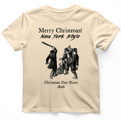 Christmas New York Style T-Shirt Natural / S