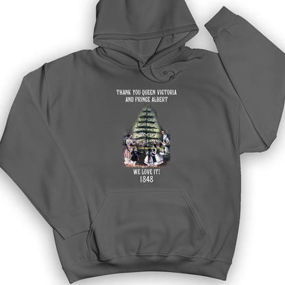 Christmas Tree Hoodie Charcoal / S