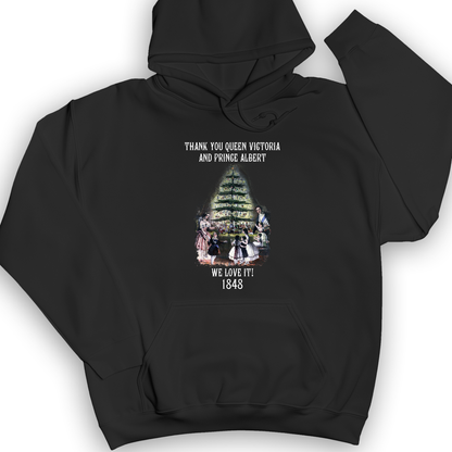Christmas Tree Hoodie Black / S