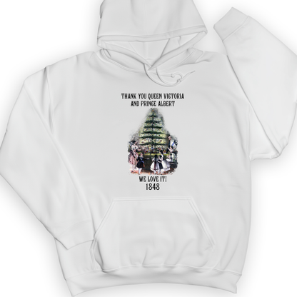 Christmas Tree Hoodie White / S
