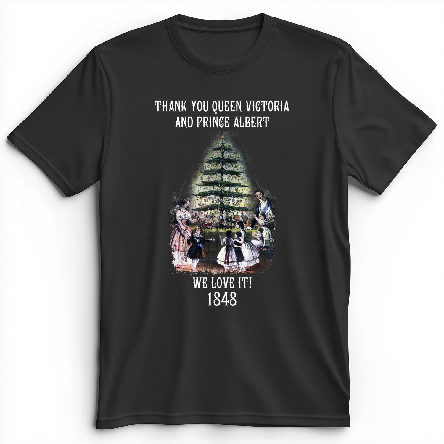 Christmas Tree Premium Tee Dark Grey Heather / S