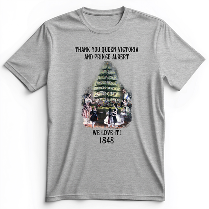 Christmas Tree Premium Tee Athletic Heather / S