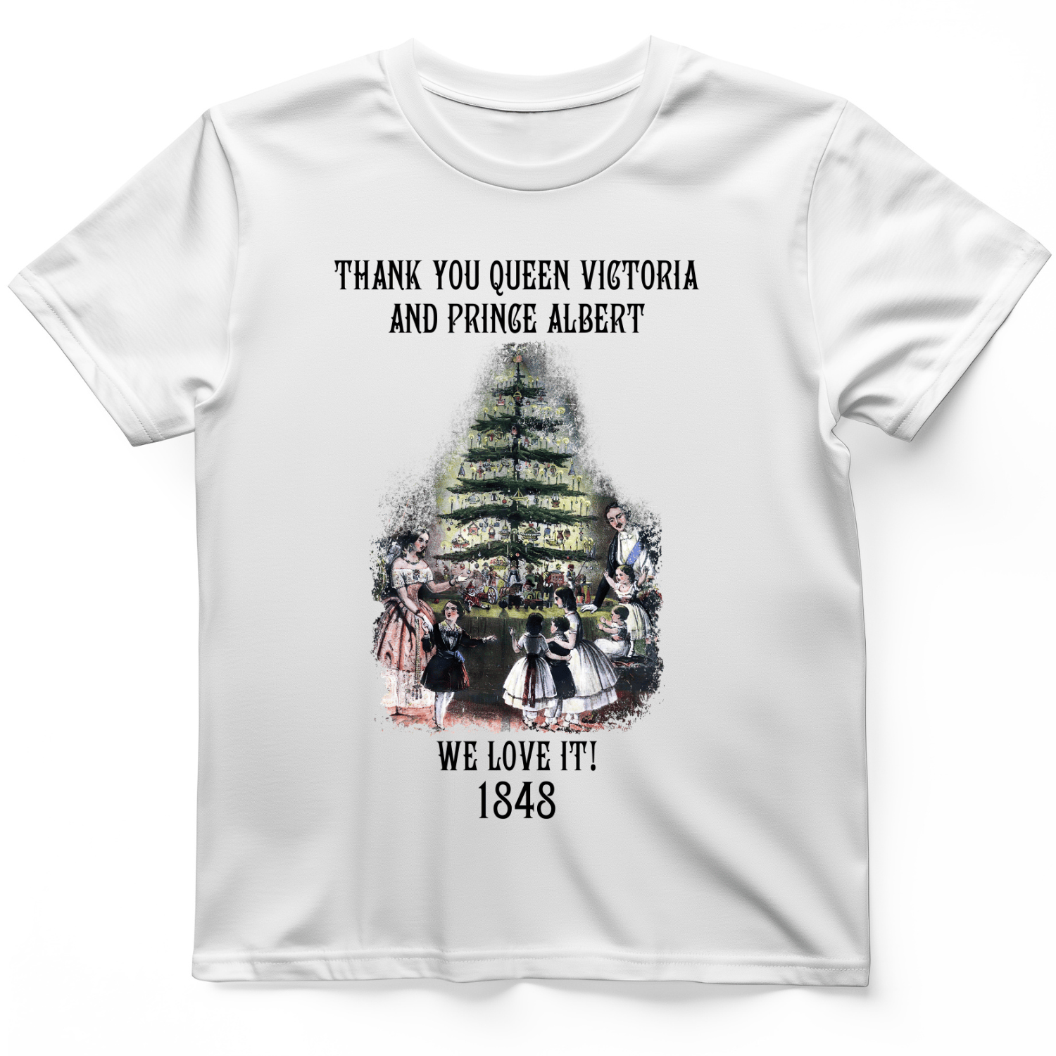 Christmas Tree T-Shirt White / S