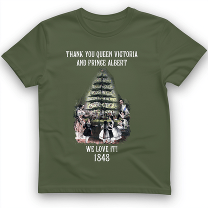 Christmas Tree T-Shirt Military Green / S