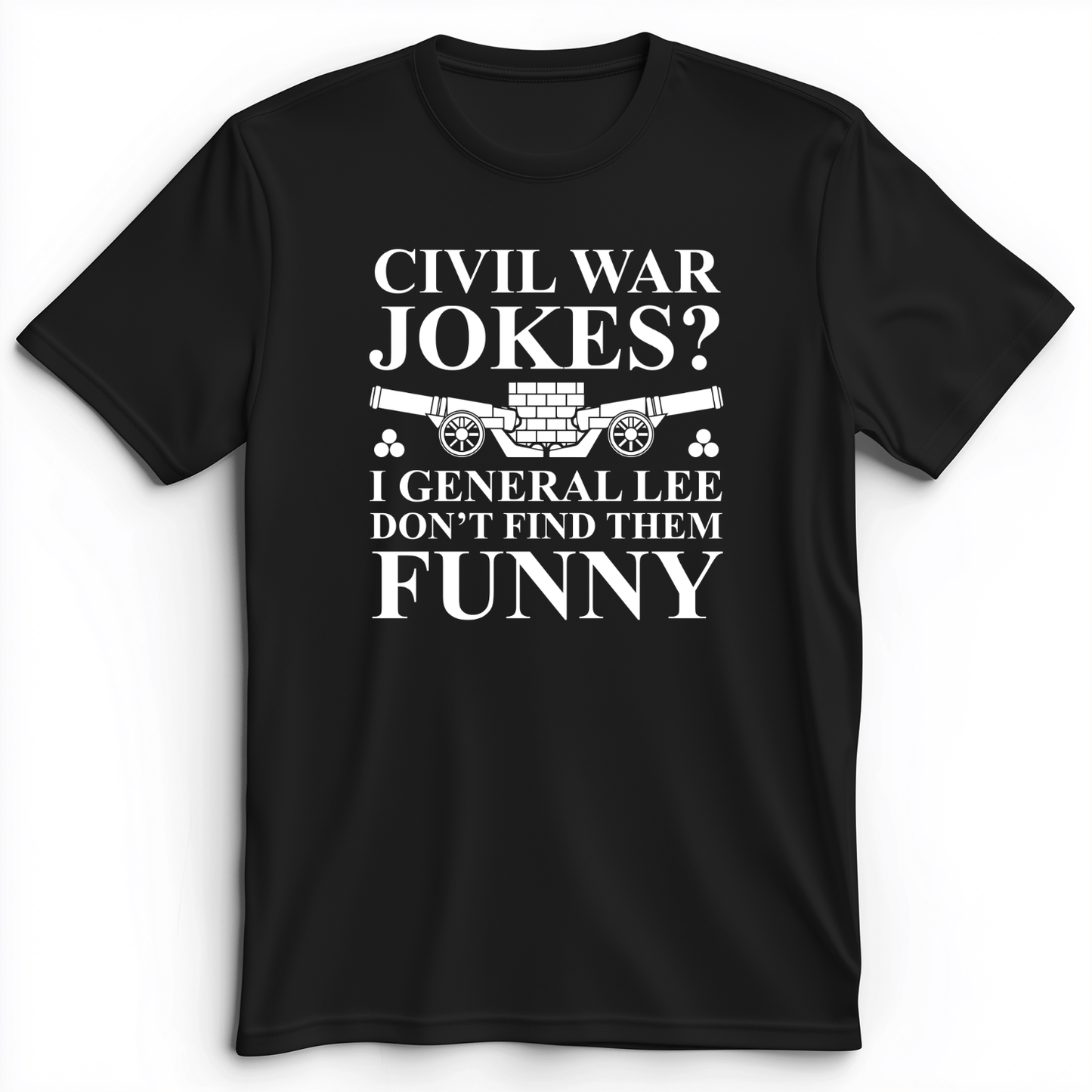 Civil War Jokes Premium Tee Black / S