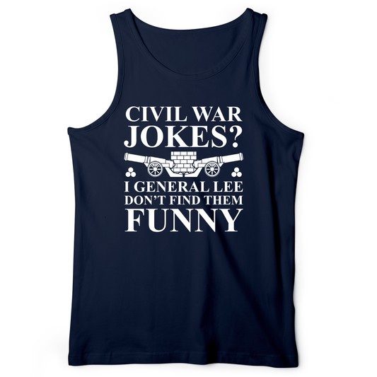 Civil War Jokes Tank Navy / XS