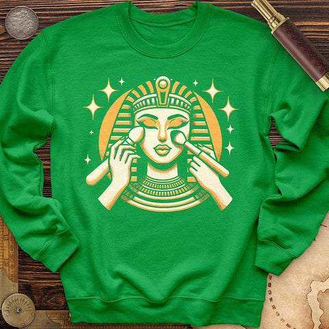 Cleopatra Makeup Crewneck Irish Green / S