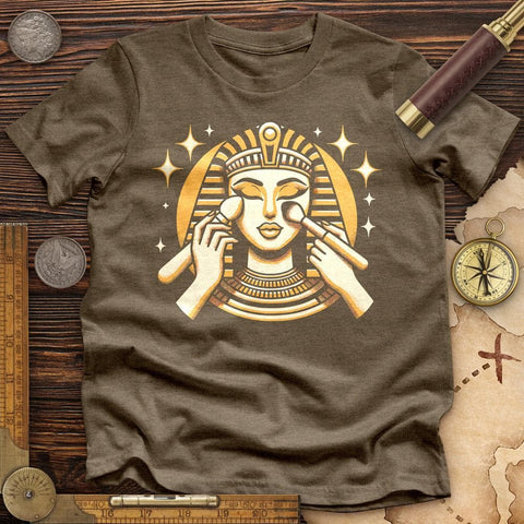 Cleopatra Makeup High Quality Tee Heather Olive / S