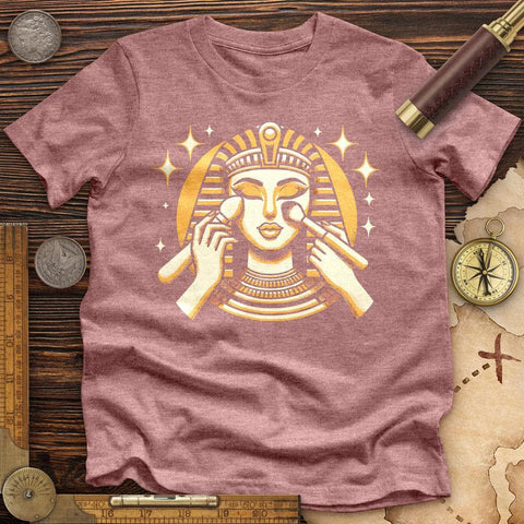 Cleopatra Makeup High Quality Tee Heather Mauve / S