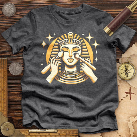 Cleopatra Makeup High Quality Tee Dark Grey Heather / S