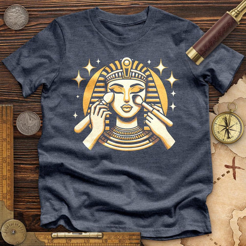 Cleopatra Makeup High Quality Tee Heather Navy / S