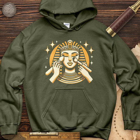 Cleopatra Makeup Hoodie Military Green / S