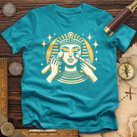 Cleopatra Makeup T-Shirt Tropical Blue / S