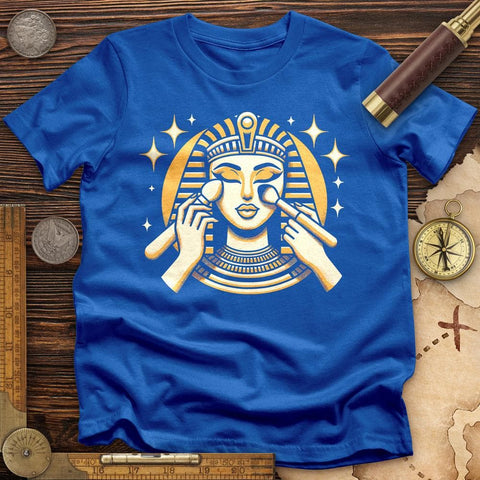 Cleopatra Makeup T-Shirt Royal / S