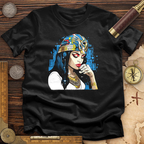 Cleopatra Thinker High Quality Tee Black / S