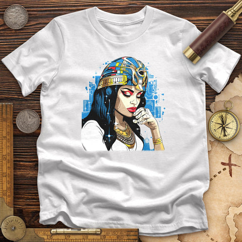 Cleopatra Thinker High Quality Tee White / S