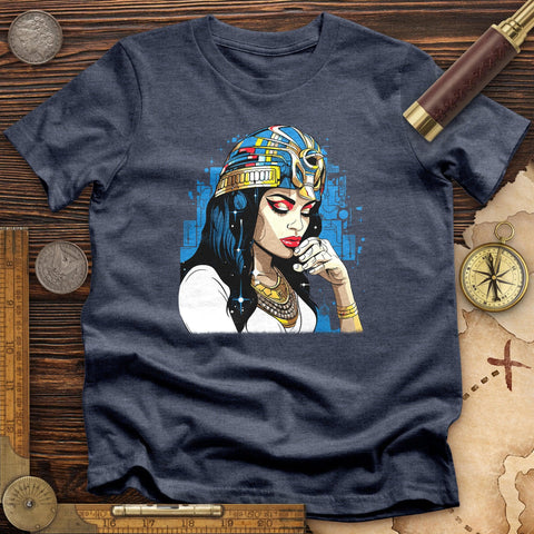 Cleopatra Thinker High Quality Tee Heather Navy / S