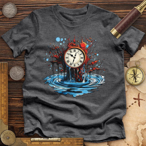 Clock Tattoo Clipart High Quality Tee Dark Grey Heather / S