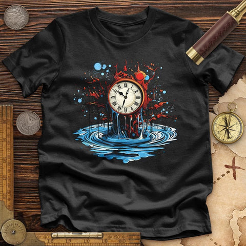 Clock Tattoo Clipart High Quality Tee Black / S